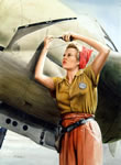 "Rosie and the Fork-Tailed Devil" - Don Feight - World War II Aviation Art